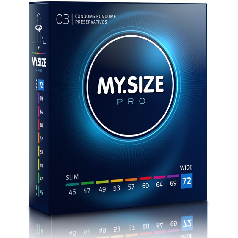 MY SIZE - PRO KONDOMER 72 MM 3 ENHETER