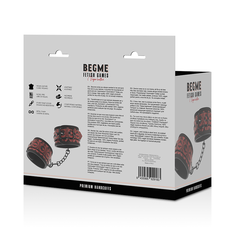 BEGME - RED EDITION PREMIUM HANDBOJOR MED NEOPRENFODER