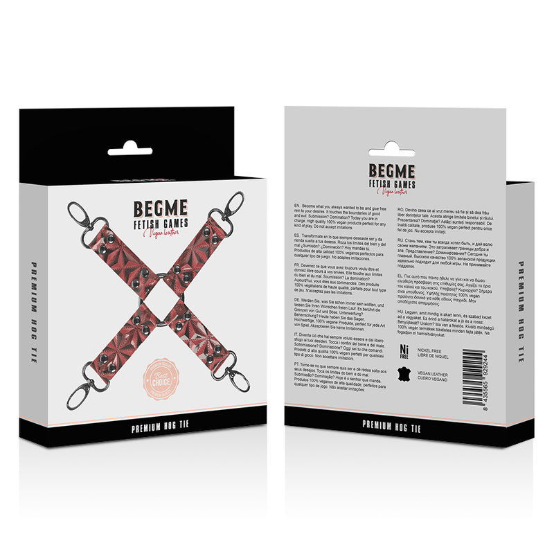 BEGME - RED EDITION PREMIUM VEGANSKT LÄDERSLIPS