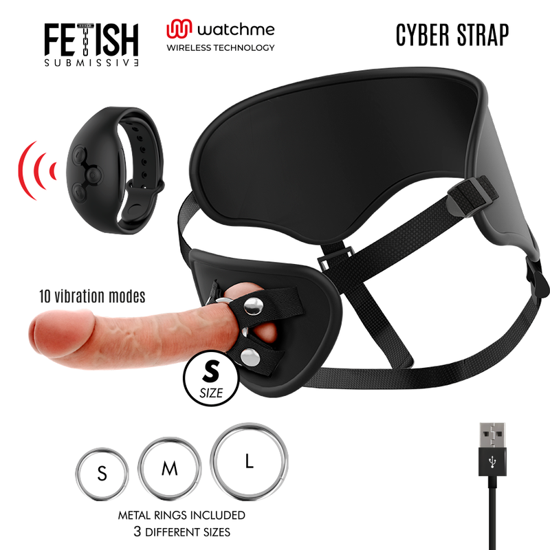 FETISCH UNDERSODIG CYBERREM - SELE MED FJÄRRKONTROLL DILDO WATCHME'S TEKNIK