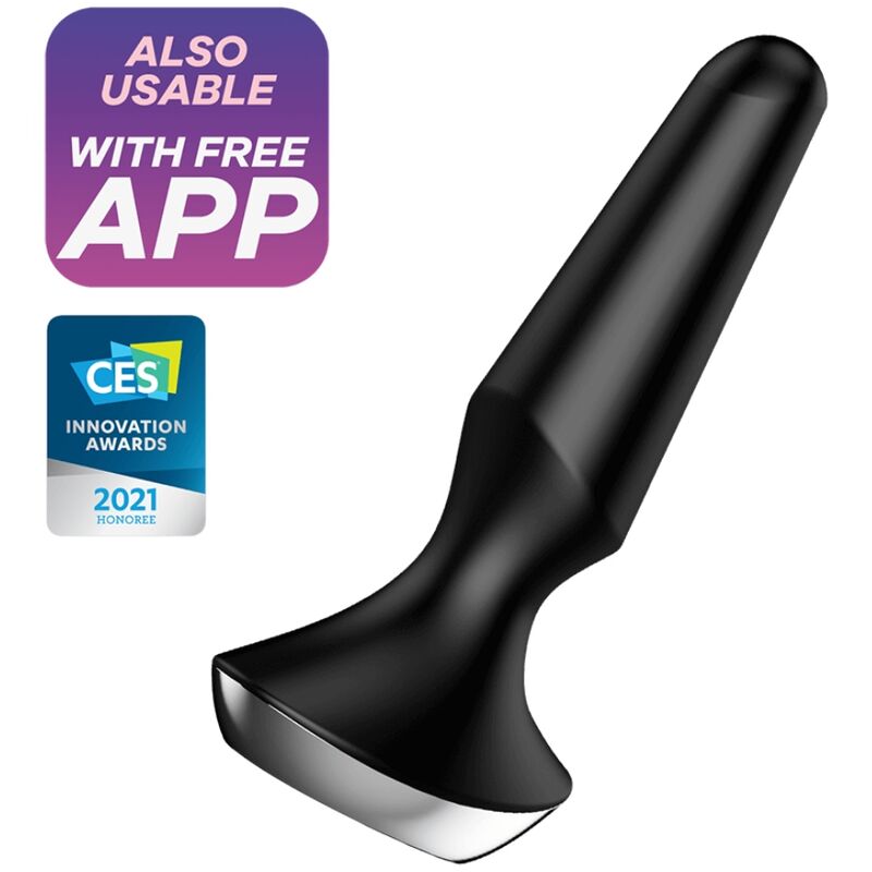 SATISFYER - PLUG ILICIOUS 2-PLUGGSVIBRATOR SVART