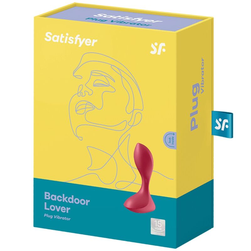 SATISFYER - BACKDOOR LOVER VIBRERINGSPLUGG RÖD