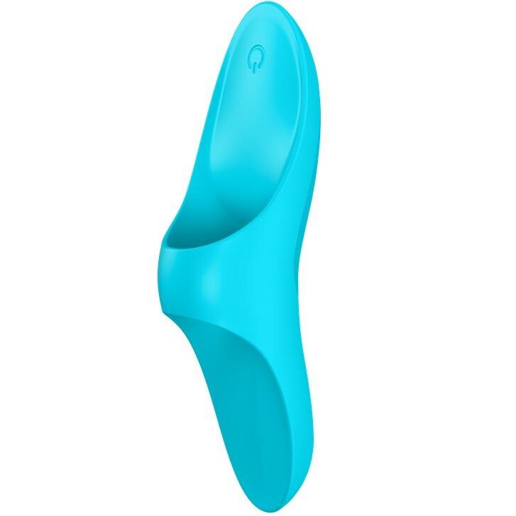 SATISFYER - TEASER FINGERVIBRATOR BLÅTT LJUS