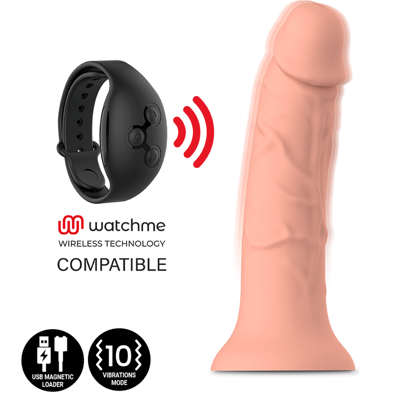 MYTHOLOGY - ASHER ORIGINAL DILDO S - VIBRATOR KOMPATIBEL MED WATCHME TRÅDLÖS TEKNIK