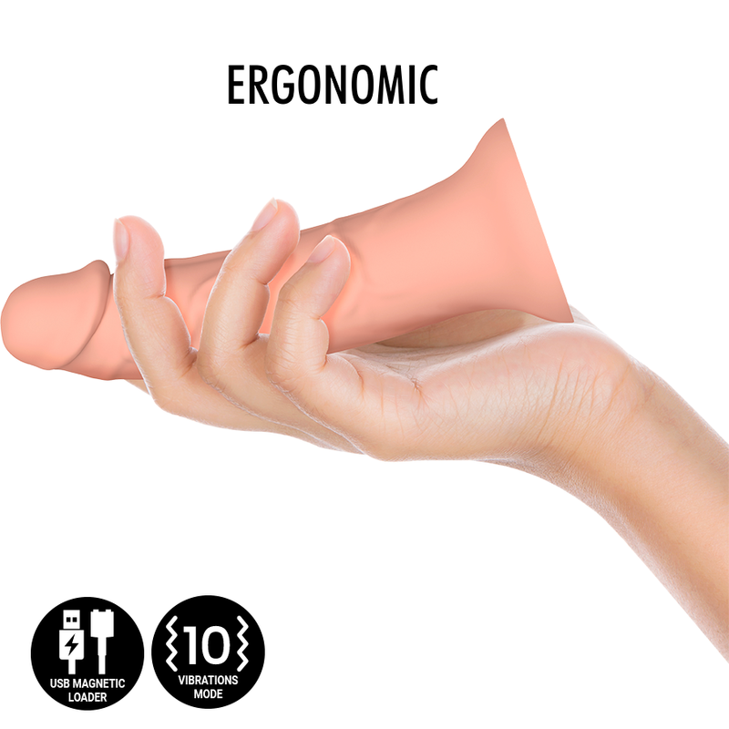 MYTHOLOGY - ASHER ORIGINAL DILDO S - VIBRATOR KOMPATIBEL MED WATCHME TRÅDLÖS TEKNIK