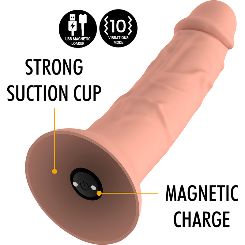 MYTHOLOGY - ASHER ORIGINAL DILDO S - VIBRATOR KOMPATIBEL MED WATCHME TRÅDLÖS TEKNIK