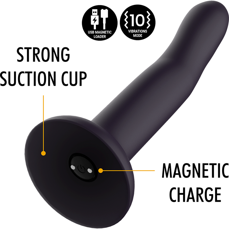 MYTHOLOGY DUMAN MYSTIC DILDO S - VIBRATOR WATCHME TRÅDLÖS TEKNIK KOMPATIBEL