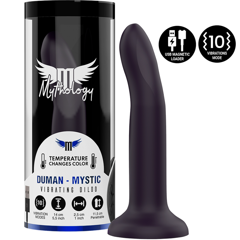 MYTHOLOGY DUMAN MYSTIC DILDO S - VIBRATOR WATCHME TRÅDLÖS TEKNIK KOMPATIBEL