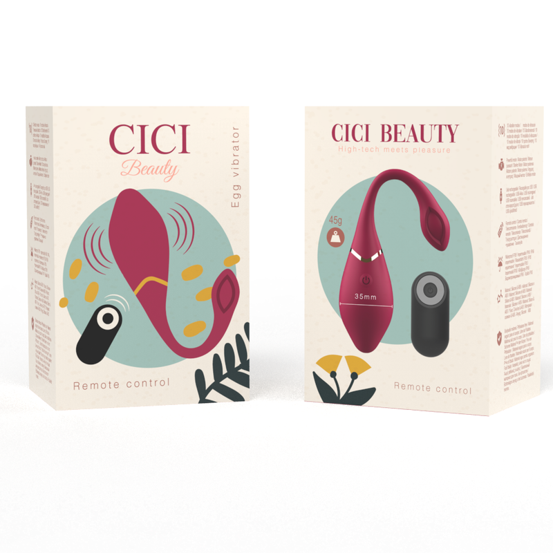 CICI BEAUTY - FJÄRRKONTROLL FÖR PREMIUMVIBRATOR I SILIKONÄGG