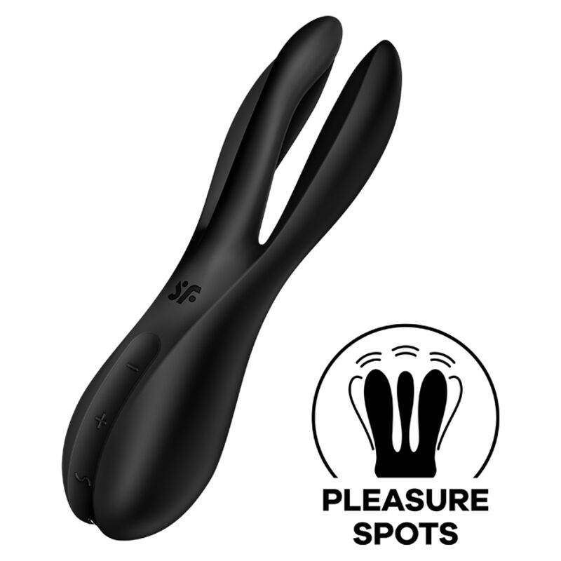 SATISFYER - TREKANT 2 VIBRATOR SVART