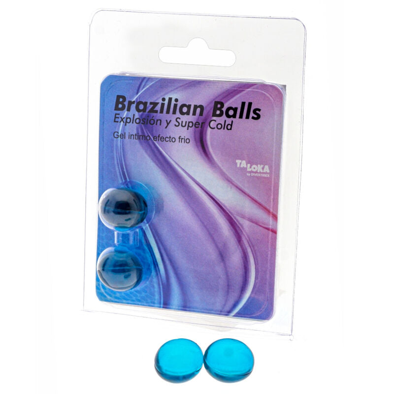 TALOKA - 2 BRASILIANSKA BOLLAR KALL EFFEKT SPÄNNANDE GEL