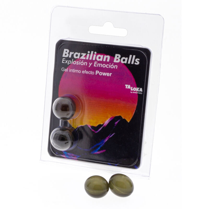 TALOKA - 2 BRASILIANSKA BOLLAR MED POWER EFFECT SPÄNNANDE GEL