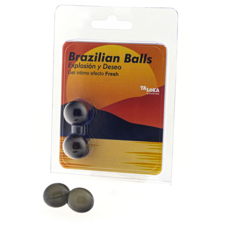 TALOKA - 2 BRASILIANSKA BOLLAR FRÄSCH EFFEKT SPÄNNANDE GEL