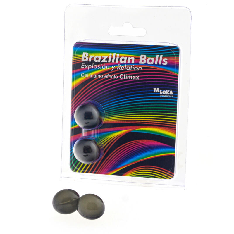 TALOKA - 2 BRASILIANSKA BOLLAR KLIMAXEFFEKT SPÄNNANDE GEL