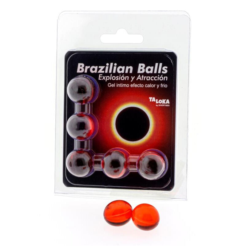TALOKA - 5 BRASILIANSKA BOLLAR VARM &amp; KALL EFFEKT SPÄNNANDE GEL