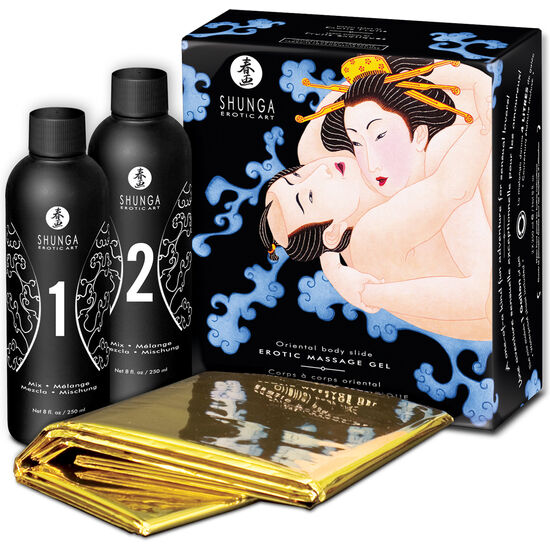 SHUNGA - ORIENTALSK BODY TO BODY EROTISK MASSAGEGEL MED EXOTISKA FRUKT 