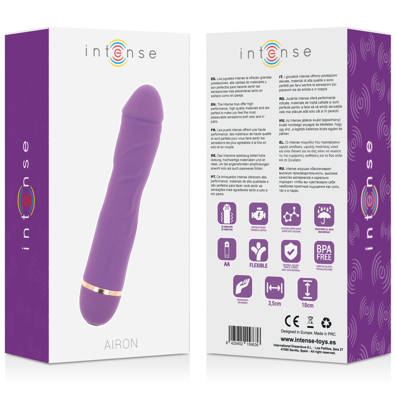 INTENSIV - AIRON 20 HASTIGHETER SILIKON LILA