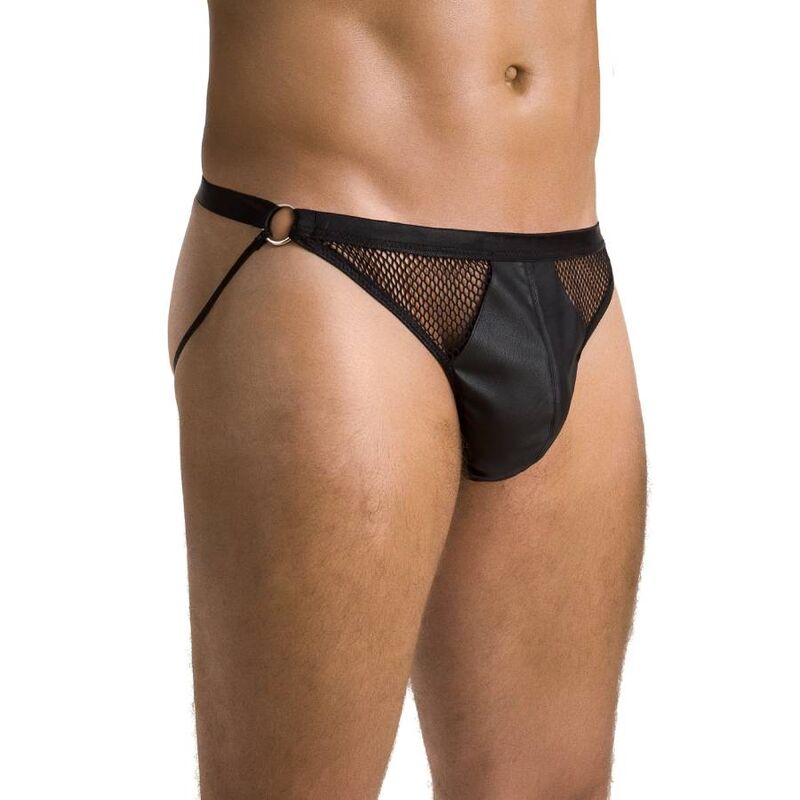 PASSION - 034 SLIP ÖPPNA LUKE SVART L/XL