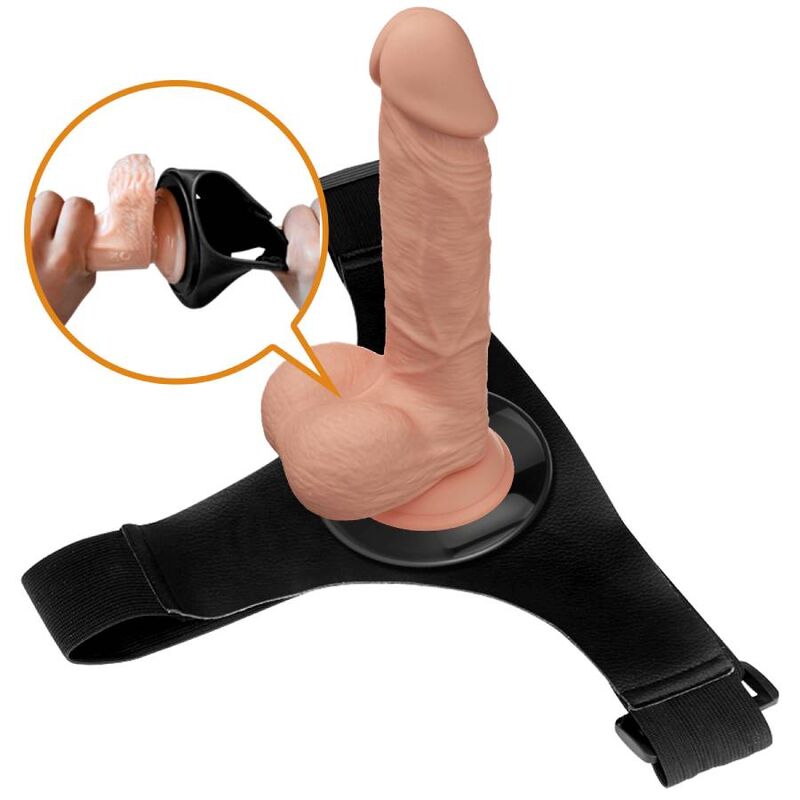 PRETTY LOVE - SELE TROSOR UNIVERSAL SELE MED DILDO JERRY 21,8 CM NATURLIG
