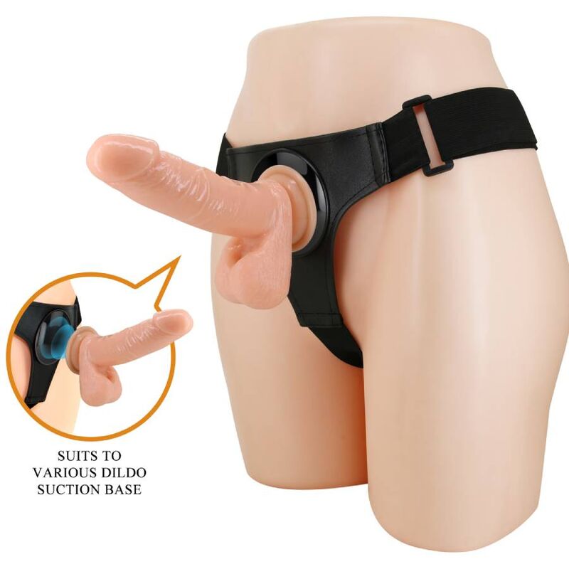 PRETTY LOVE - SELE TROSOR UNIVERSAL SELE MED DILDO TOM 20 CM NATURLIG