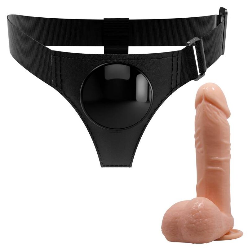 PRETTY LOVE - SELE TROSOR UNIVERSAL SELE MED DILDO TOM 20 CM NATURLIG