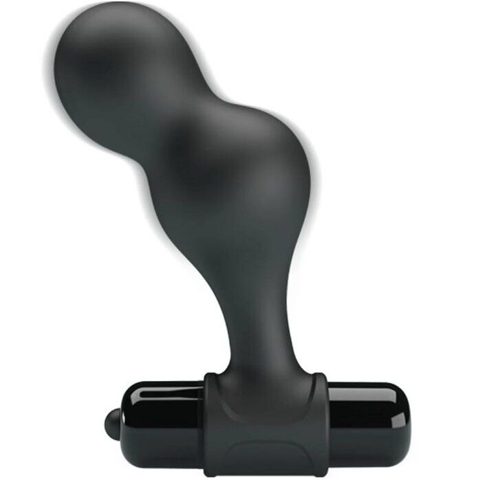 MR PLAY - SVART SILIKONVIBRATOR ANALPLUGG