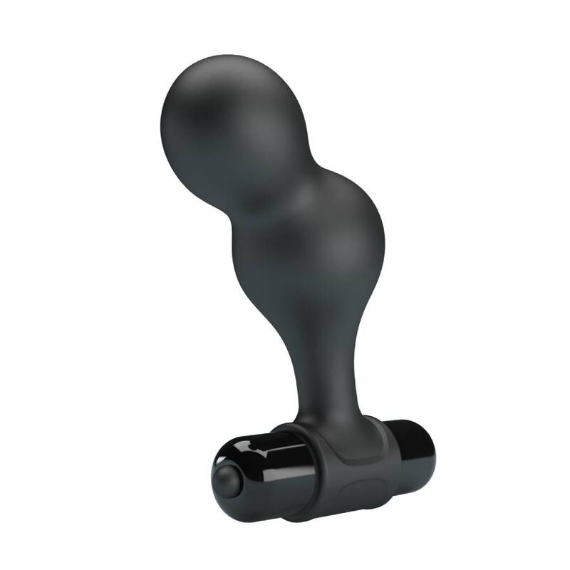MR PLAY - SVART SILIKONVIBRATOR ANALPLUGG