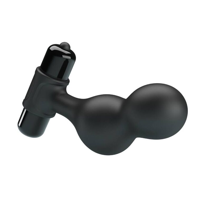 MR PLAY - SVART SILIKONVIBRATOR ANALPLUGG