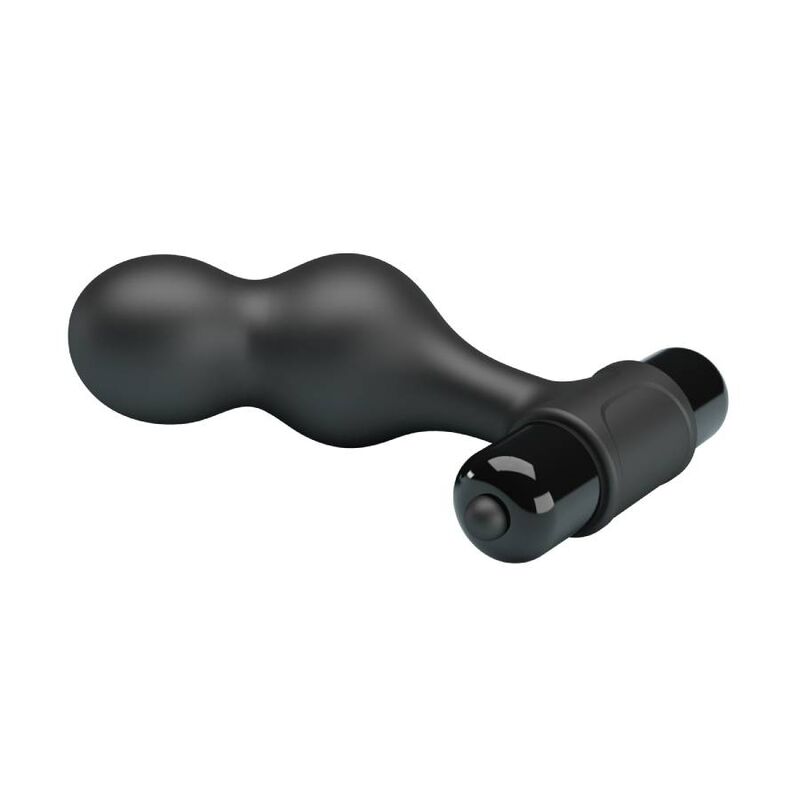 MR PLAY - SVART SILIKONVIBRATOR ANALPLUGG