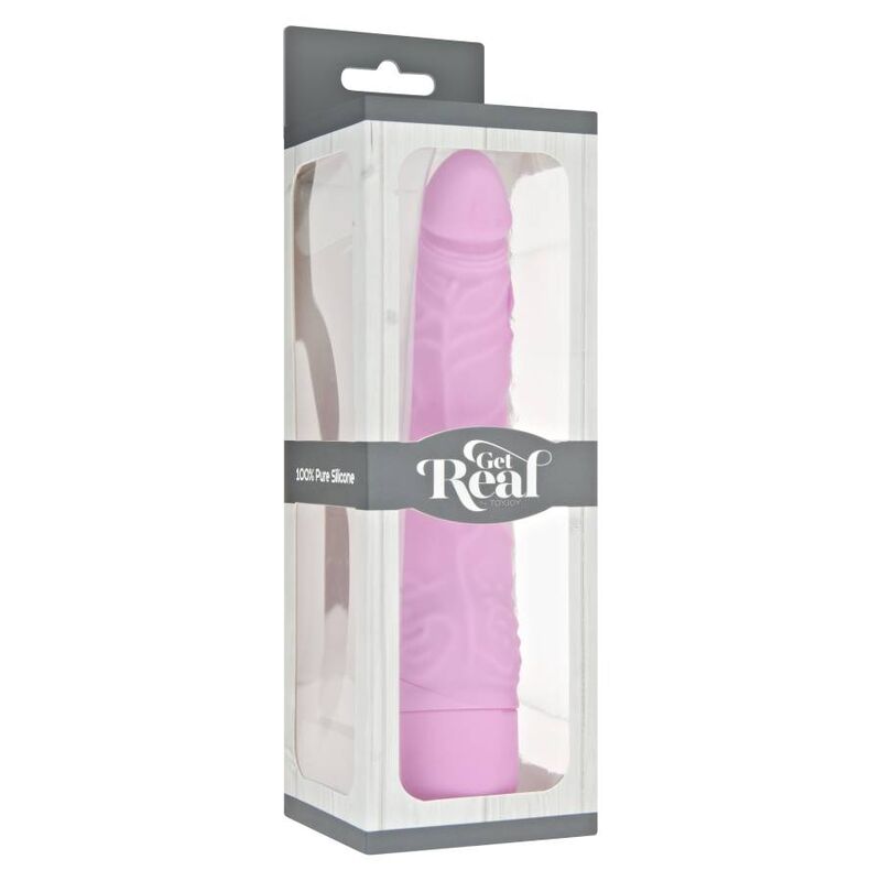 GET REAL - KLASSISK SLIM VIBRATOR ROSA