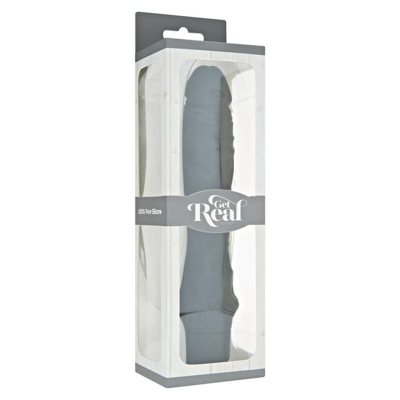 GET REAL - KLASSISK STOR SVART VIBRATOR