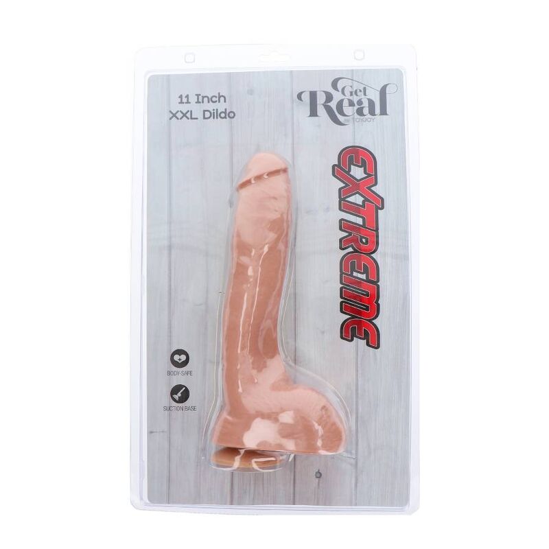 GÅ PÅ RIKTIGT - EXTREM XXL DILDO 28 CM HUD