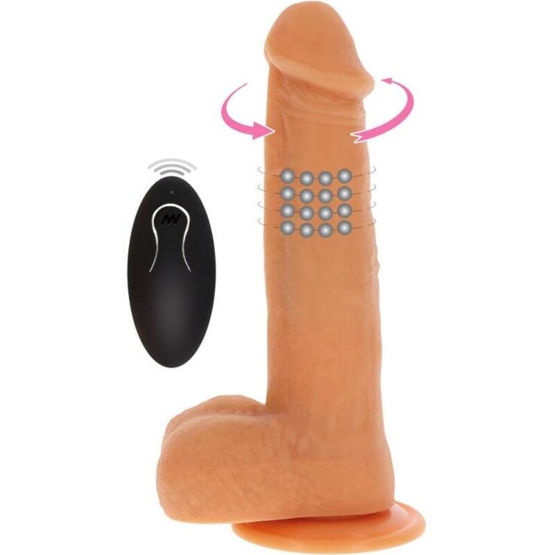VÄLJ PÅ RIKTIGT - ROTERANDE PÄRLOR VIBRERANDE DILDOHUD