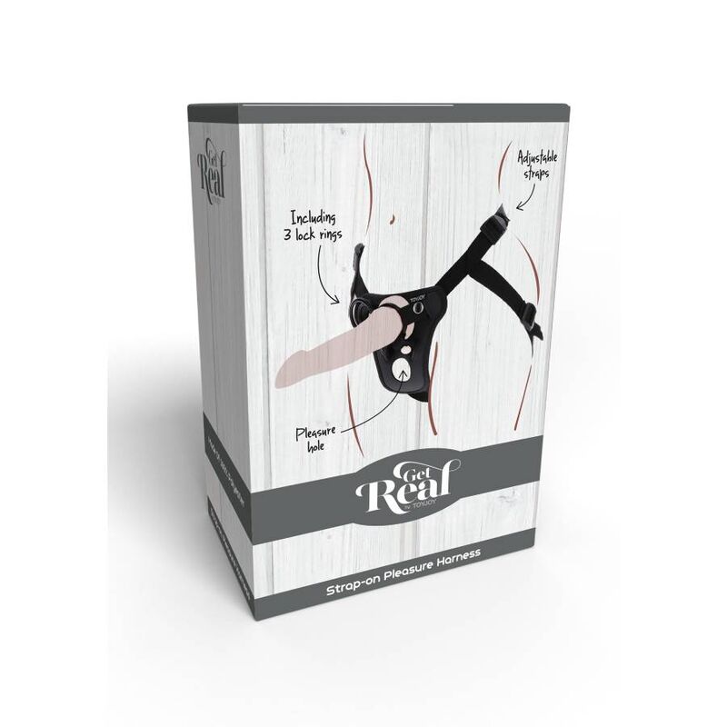 GET REAL - STRAP-ON NÖJELSESELE SVART