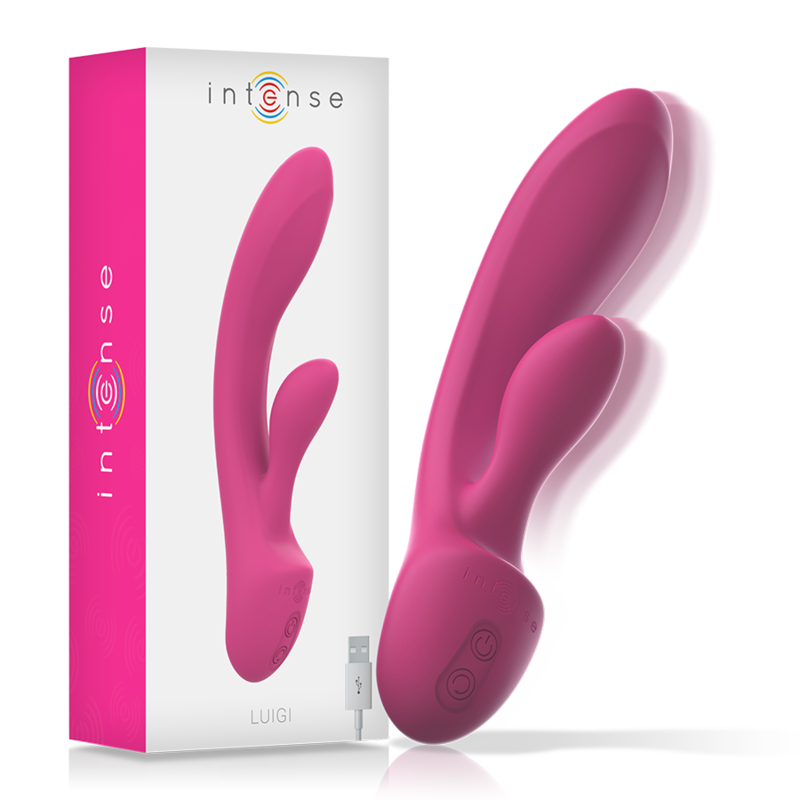 INTENSIV - LUIGI KANINVIBRATOR ROSA FLYTANDE SILIKON