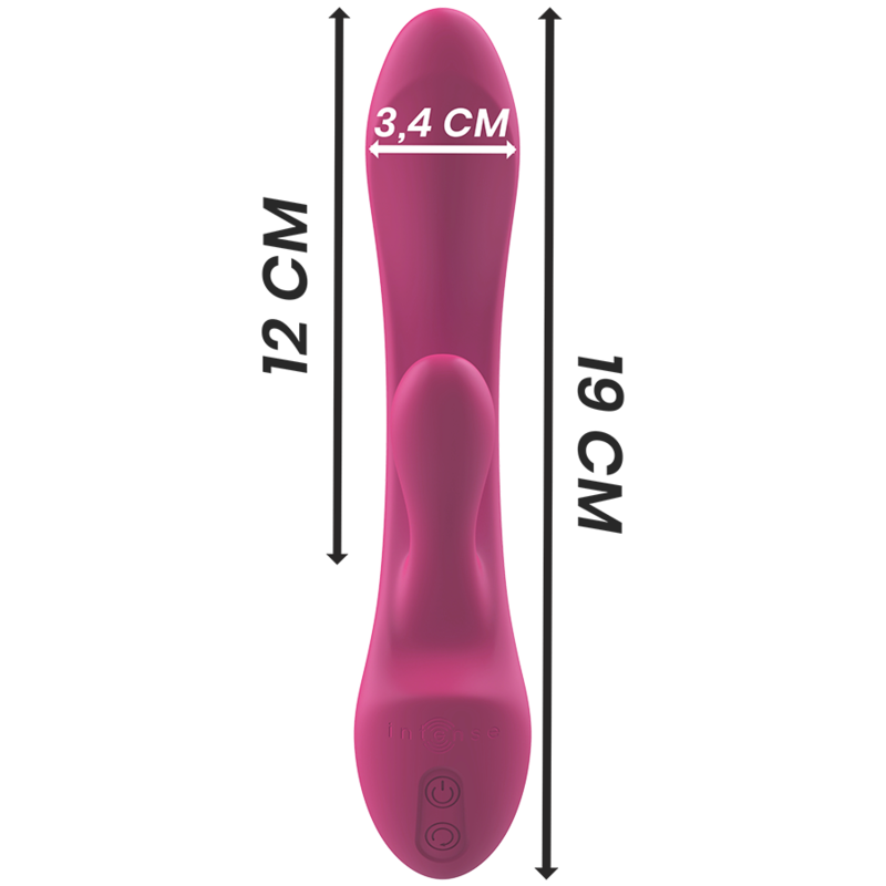 INTENSIV - LUIGI KANINVIBRATOR ROSA FLYTANDE SILIKON