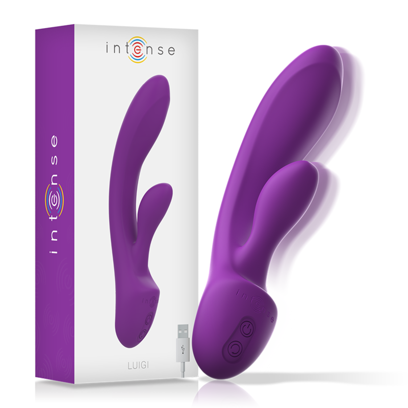 INTENSIV - LUIGI KANINVIBRATOR FLYTANDE SILIKON LILA