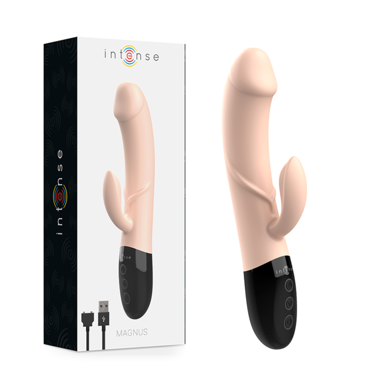 INTENSIV - MAGNUS DUBBEL NATURLIG UPPLADDNINGSBAR VIBRATOR