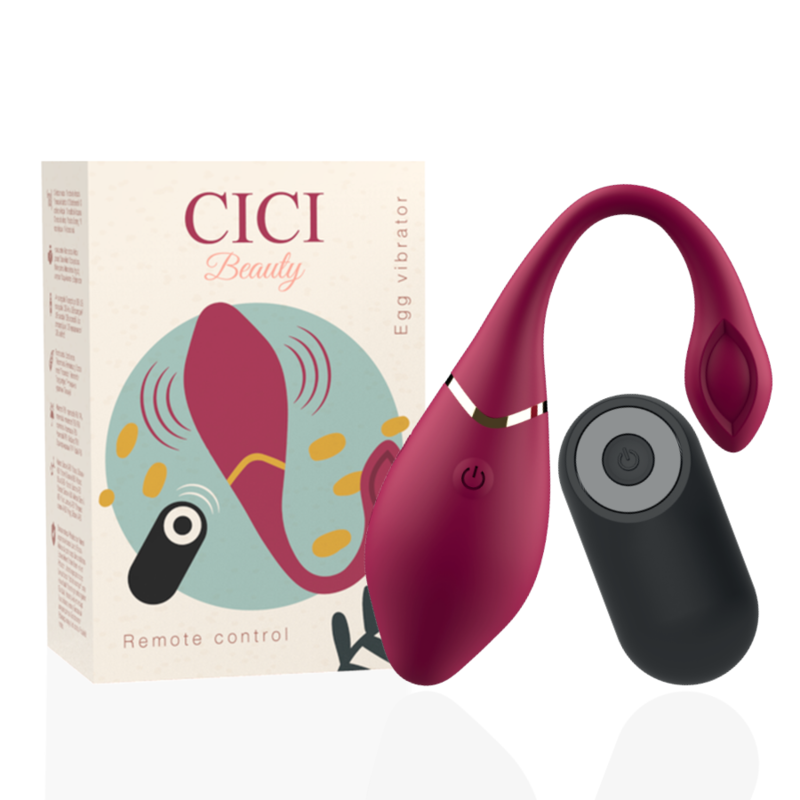 CICI BEAUTY - FJÄRRKONTROLL FÖR PREMIUMVIBRATOR I SILIKONÄGG