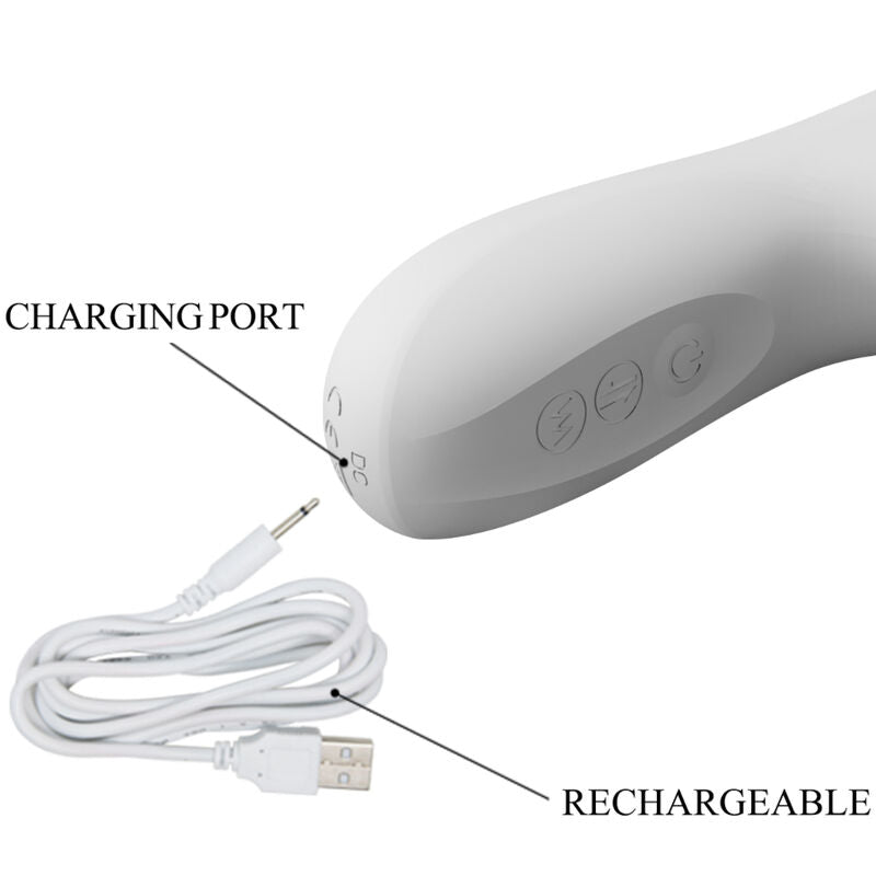 PRETTY LOVE - REESE VIBRATOR MED SILVERROTATION