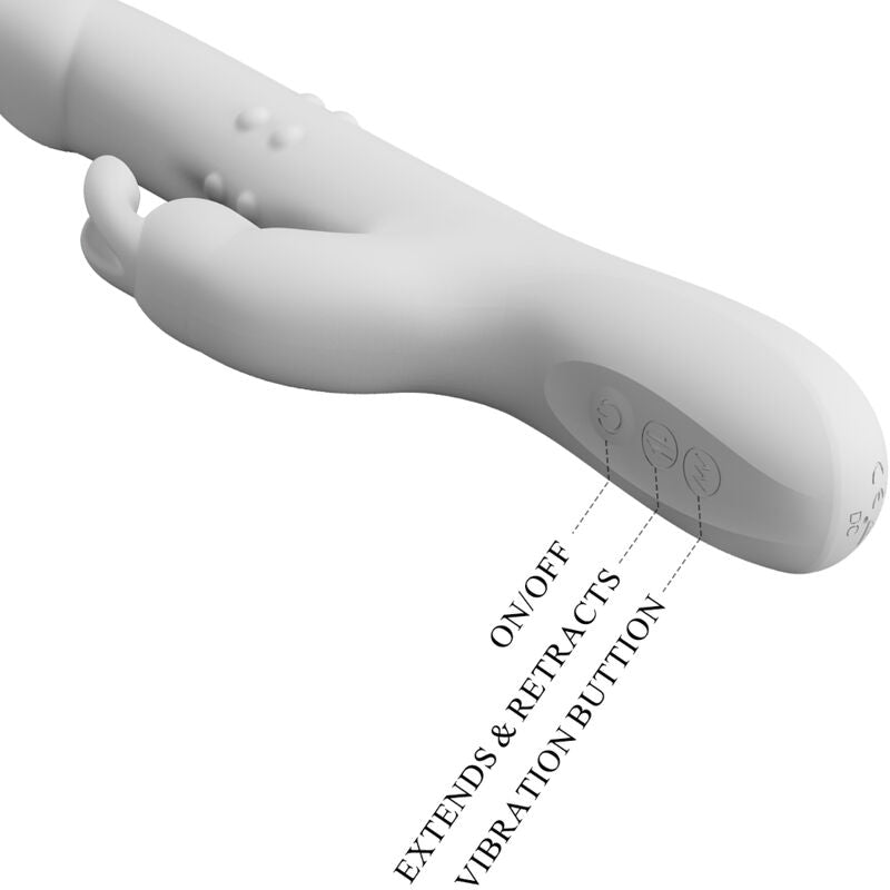 PRETTY LOVE - REESE VIBRATOR MED SILVERROTATION