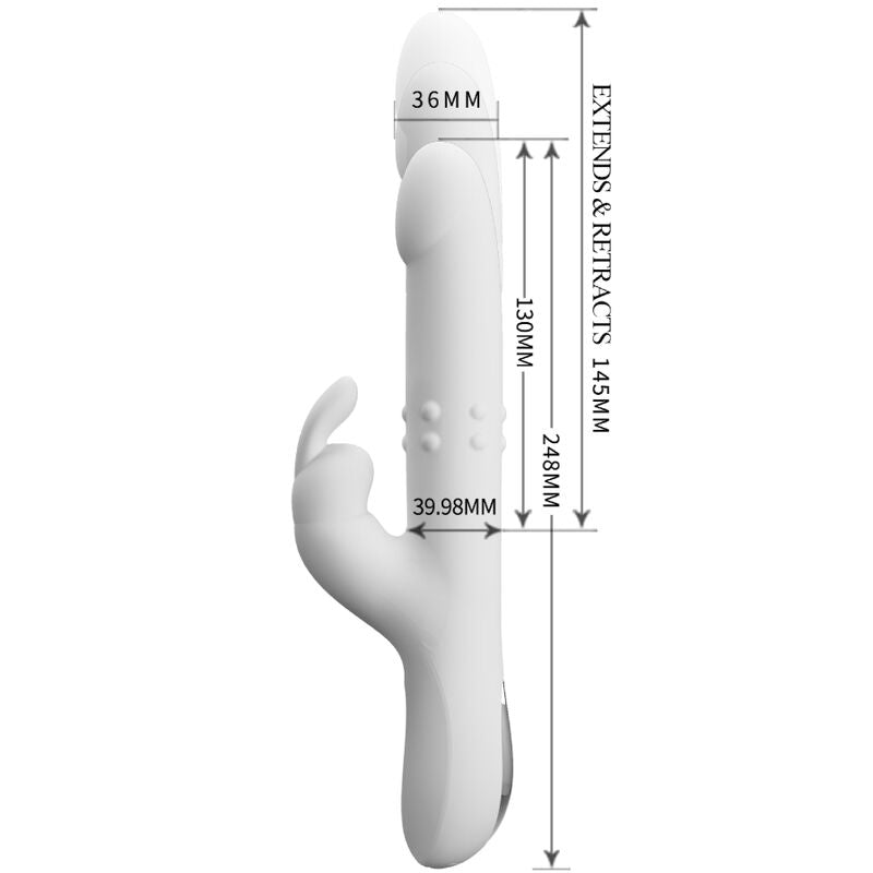 PRETTY LOVE - REESE VIBRATOR MED SILVERROTATION