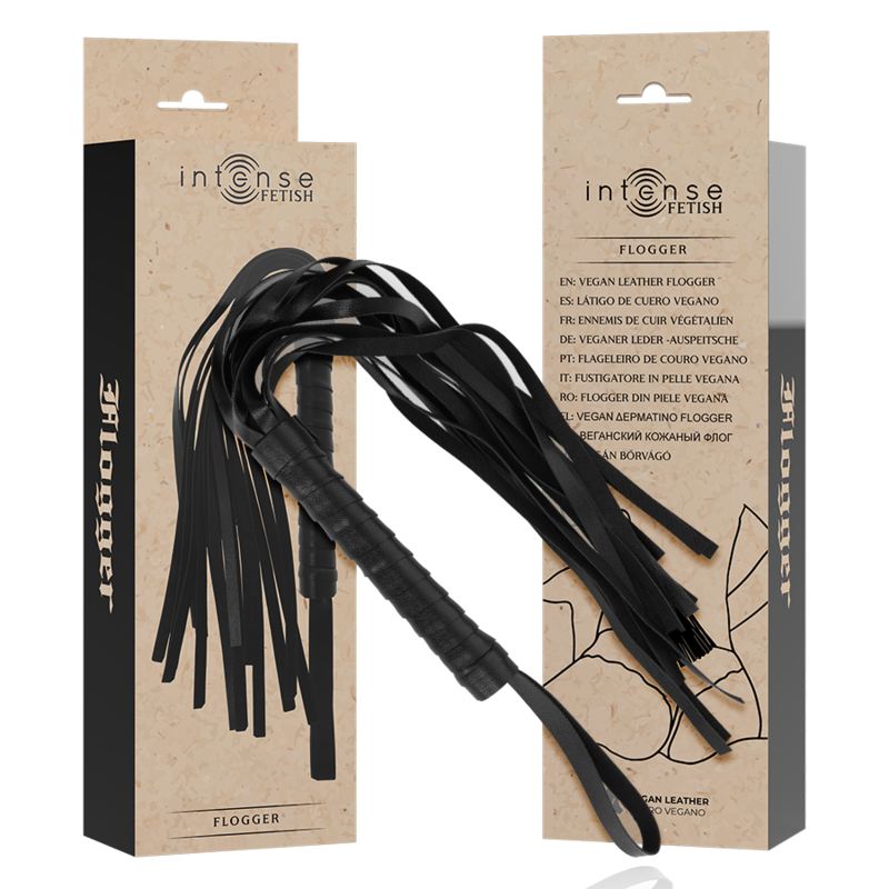 INTENSE - FETISCH VEGAN LÄDER FLOGGER