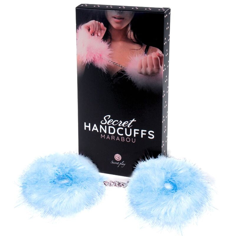 SECRETPLAY - BLÅ LJUS MARABOU HANDBOJOR