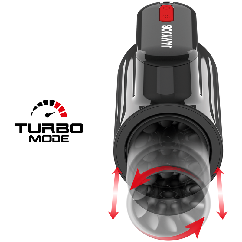 JAMYJOB - VORTEX TRYCKANDE OCH 360 ROTERANDE TECH TURBO LÄGE MASTURBATOR