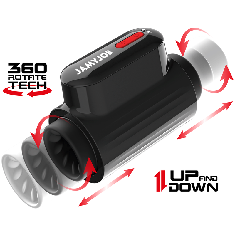JAMYJOB - VORTEX TRYCKANDE OCH 360 ROTERANDE TECH TURBO LÄGE MASTURBATOR
