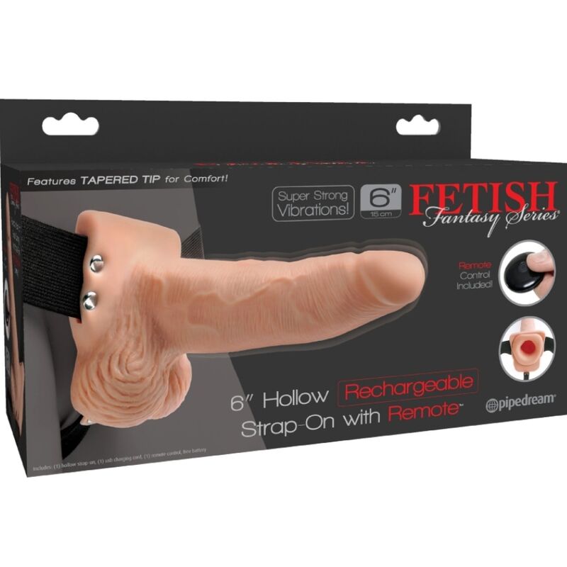 FETISH FANTASY SERIES - JUSTERBAR SELE MED FJÄRRKONTROLL, REALISTISK PENIS MED UPPLADDNINGSBARA TESTIKLAR OCH VIBRATOR 15 CM