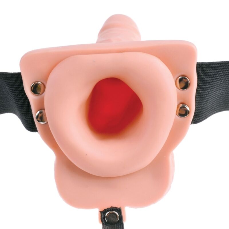 FETISH FANTASY SERIES - JUSTERBAR SELE MED FJÄRRKONTROLL, REALISTISK PENIS MED UPPLADDNINGSBARA TESTIKLAR OCH VIBRATOR 15 CM