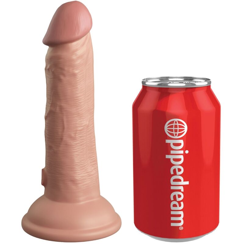 KING COCK - ELITE REALISTISK DILDO VIBRERANDE &amp; SILIKON 15,2 CM