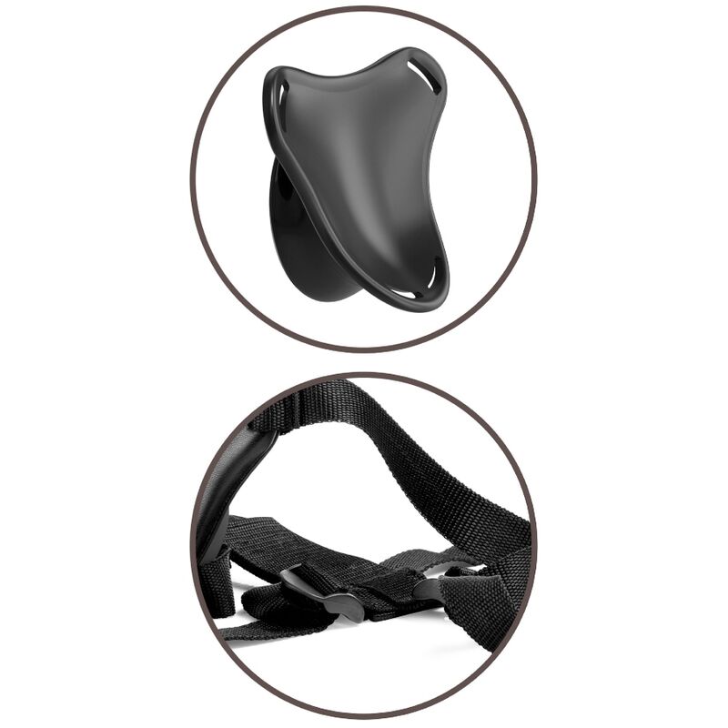 KING COCK - ELITE JUSTERBAR SELE MED DILDO 15,2 CM FÖR NYBÖRJARE